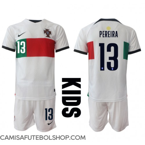 Camisa de time de futebol Portugal Danilo Pereira #13 Replicas 2º Equipamento Infantil Mundo 2022 Manga Curta (+ Calças curtas)